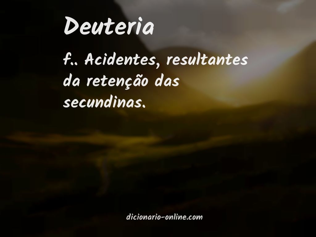 Significado de deuteria