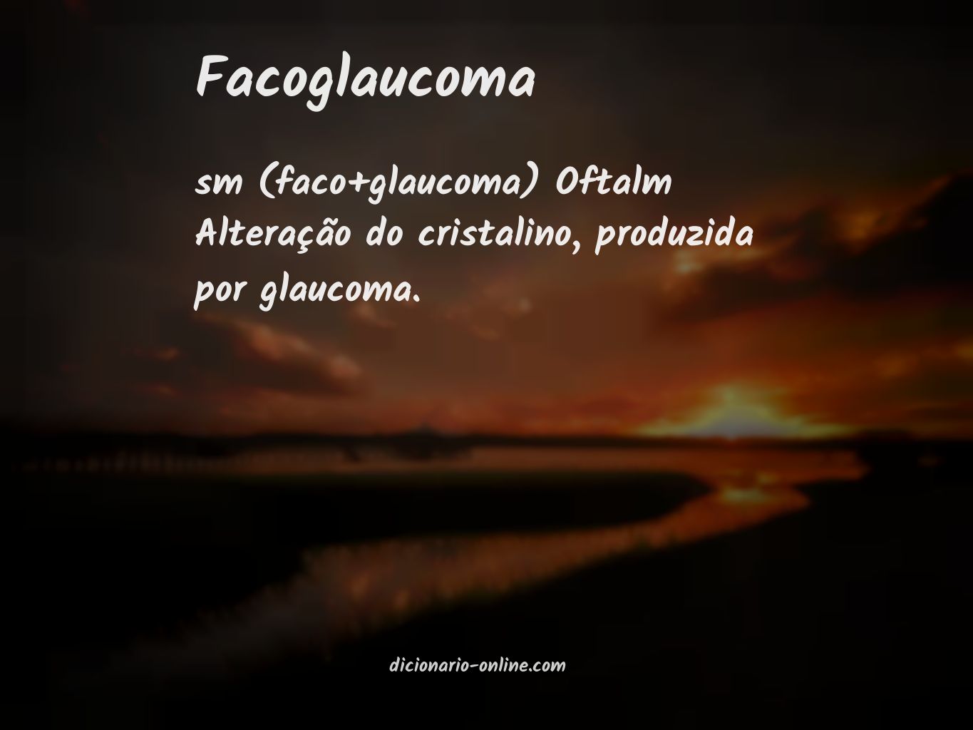 Significado de facoglaucoma