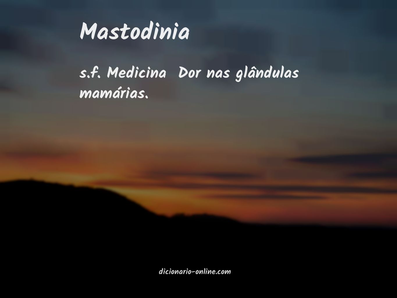 Significado de mastodinia