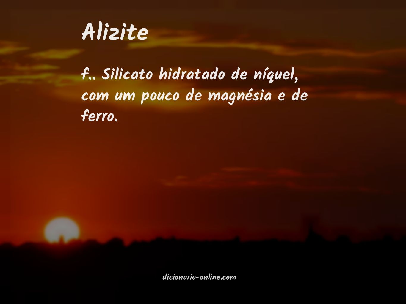 Significado de alizite