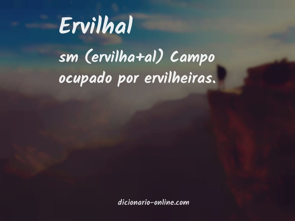 Significado de ervilhal