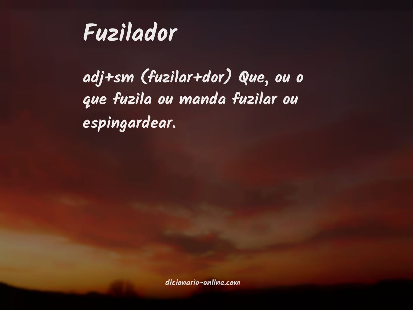 Significado de fuzilador