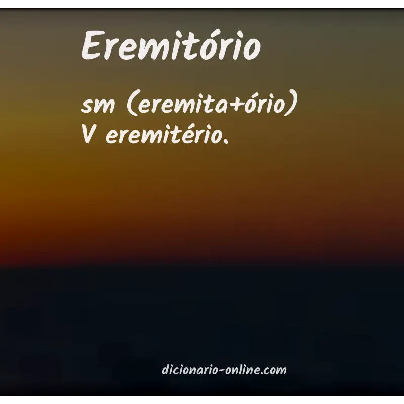 Significado de eremitório