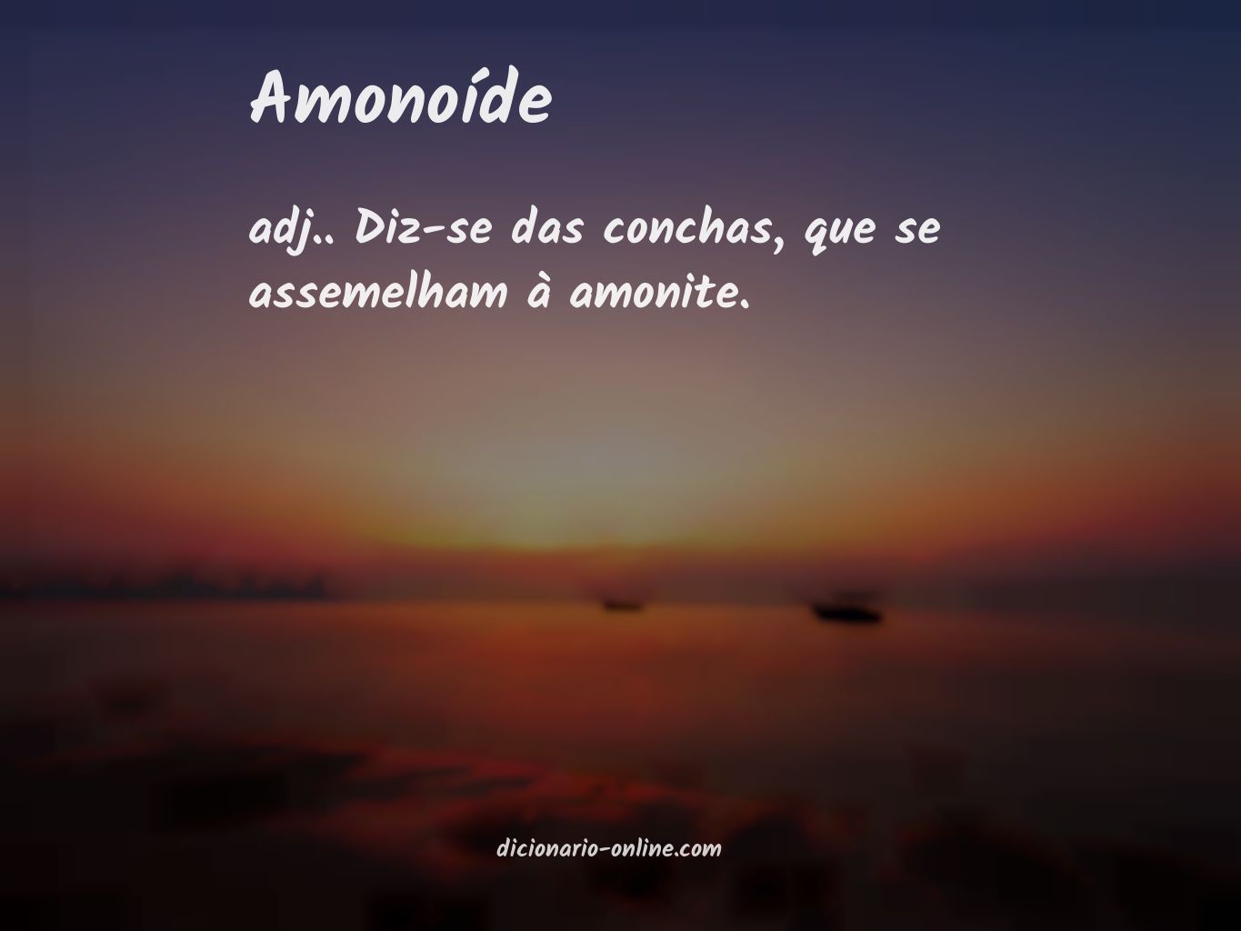 Significado de amonoíde