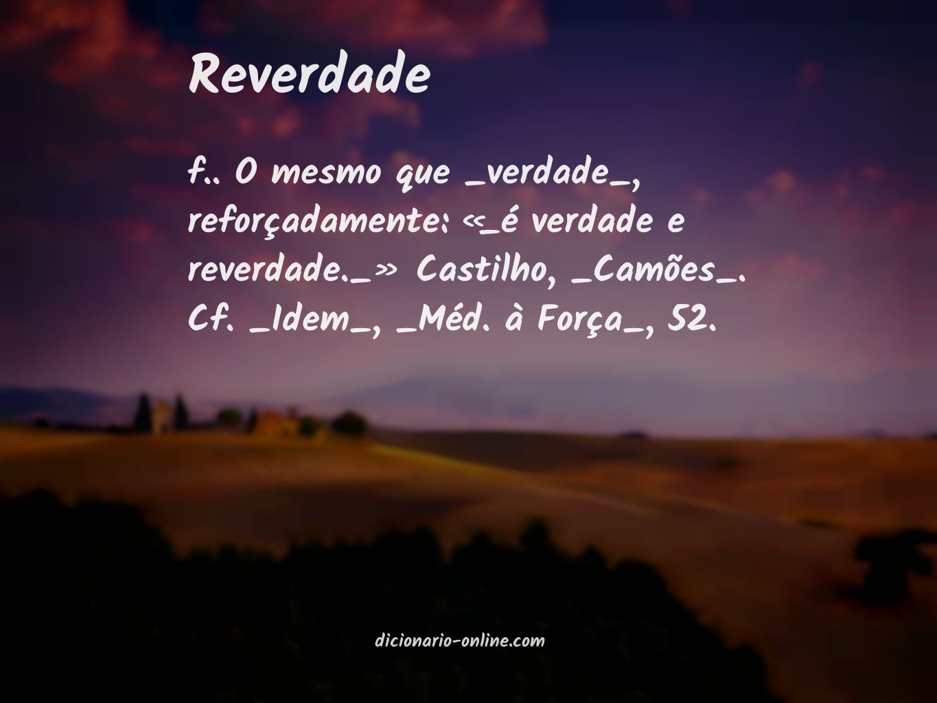 Significado de reverdade