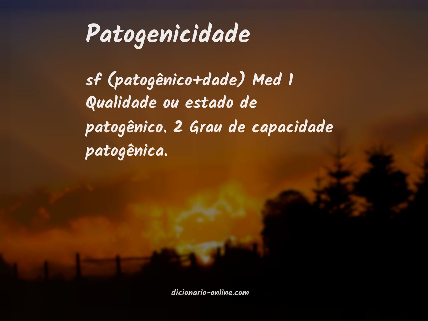 Significado de patogenicidade