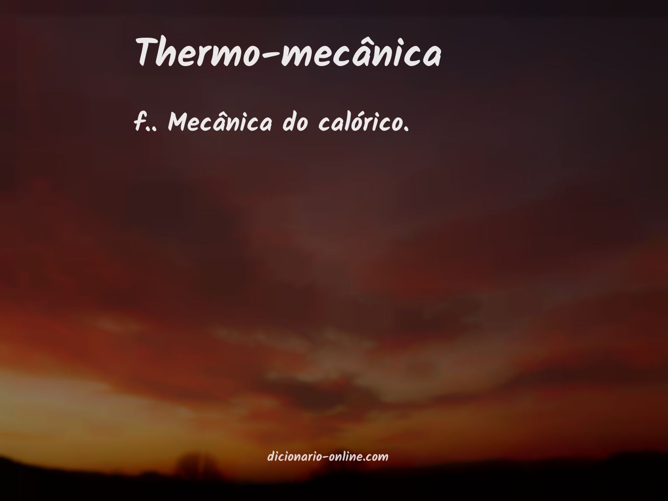 Significado de thermo-mecânica