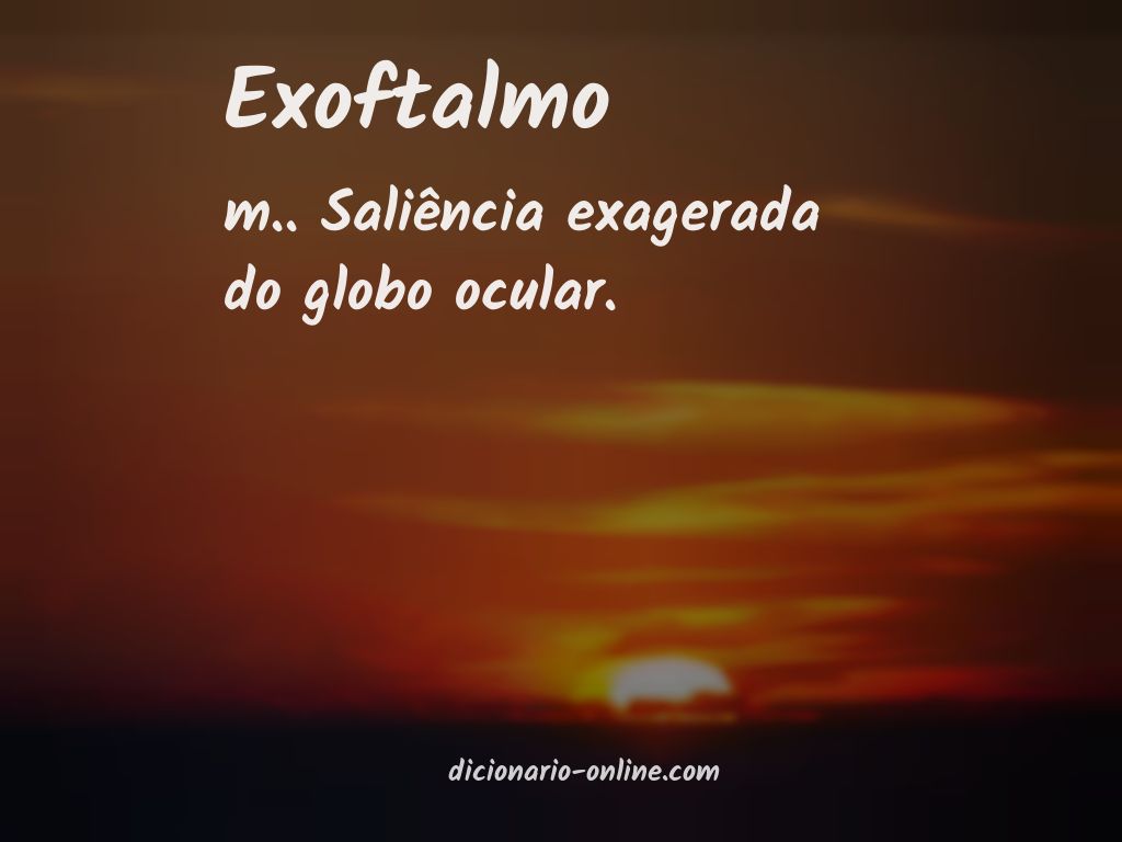 Significado de exoftalmo