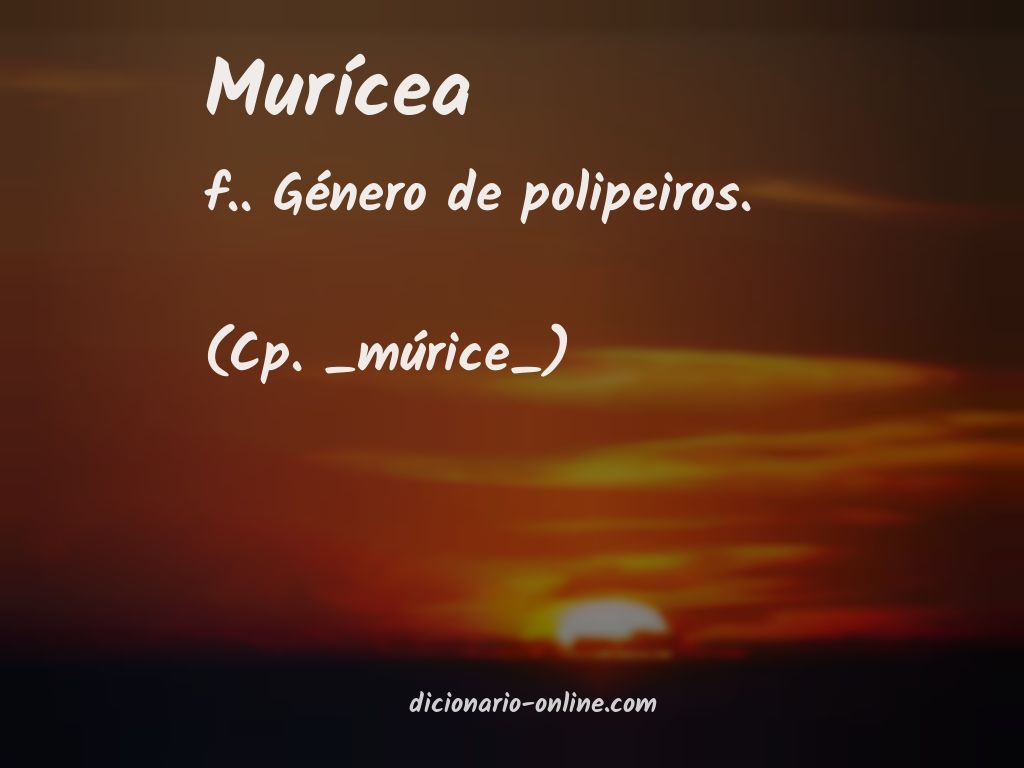 Significado de murícea