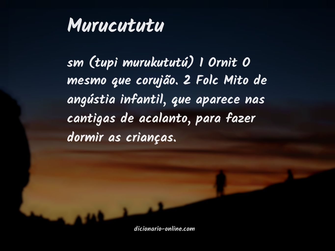 Significado de murucututu