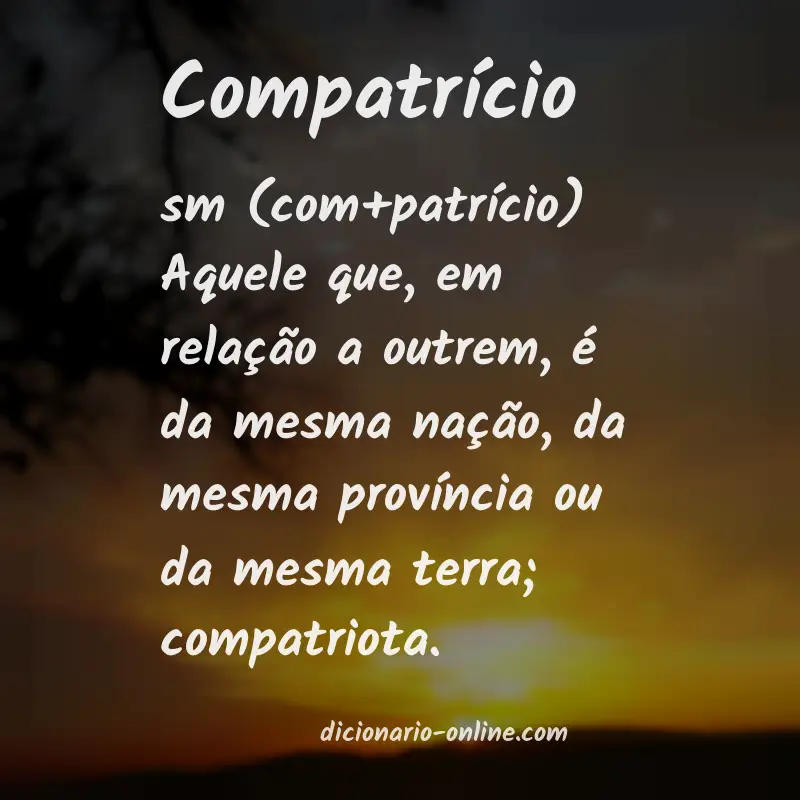 Significado de compatrício