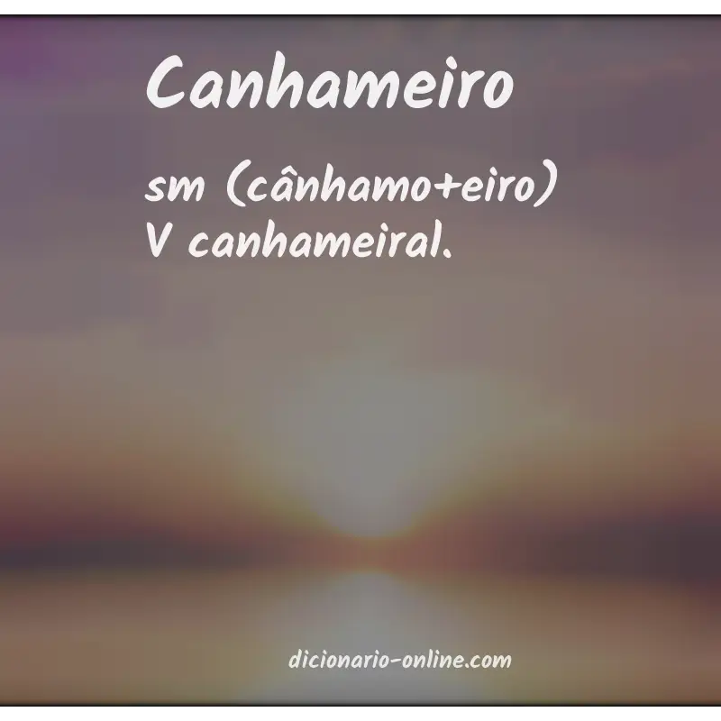 Significado de canhameiro