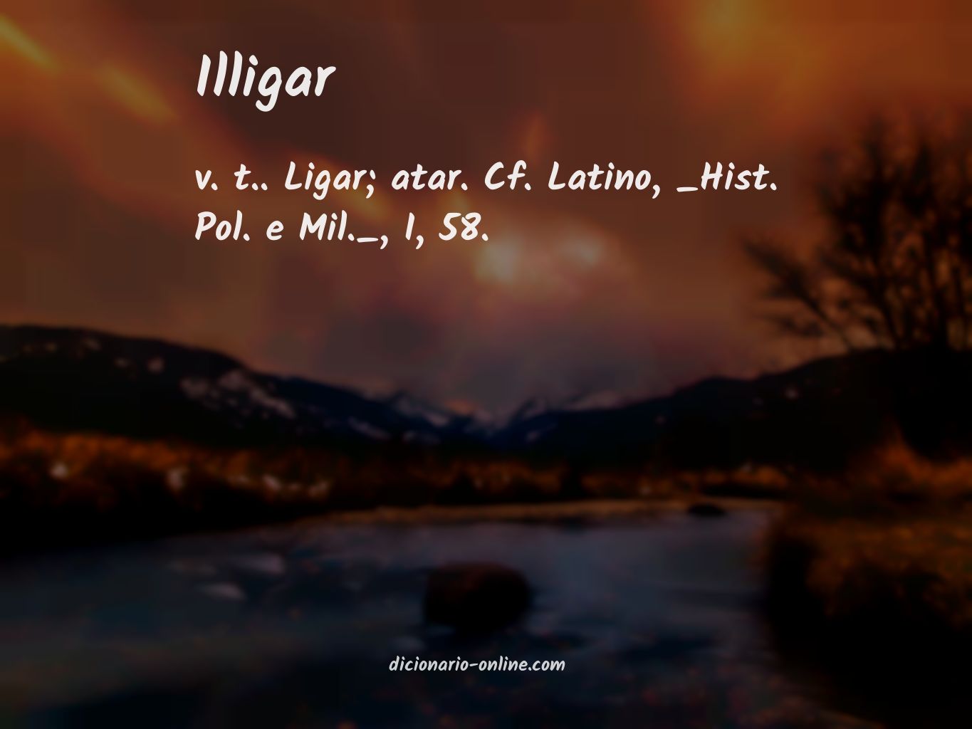 Significado de illigar