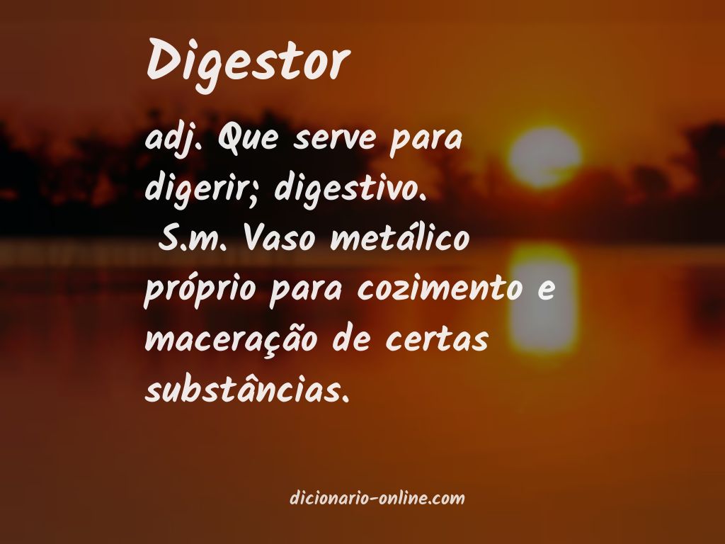 Significado de digestor