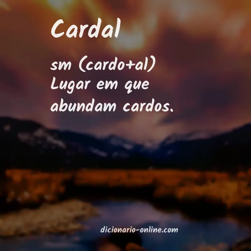 Significado de cardal