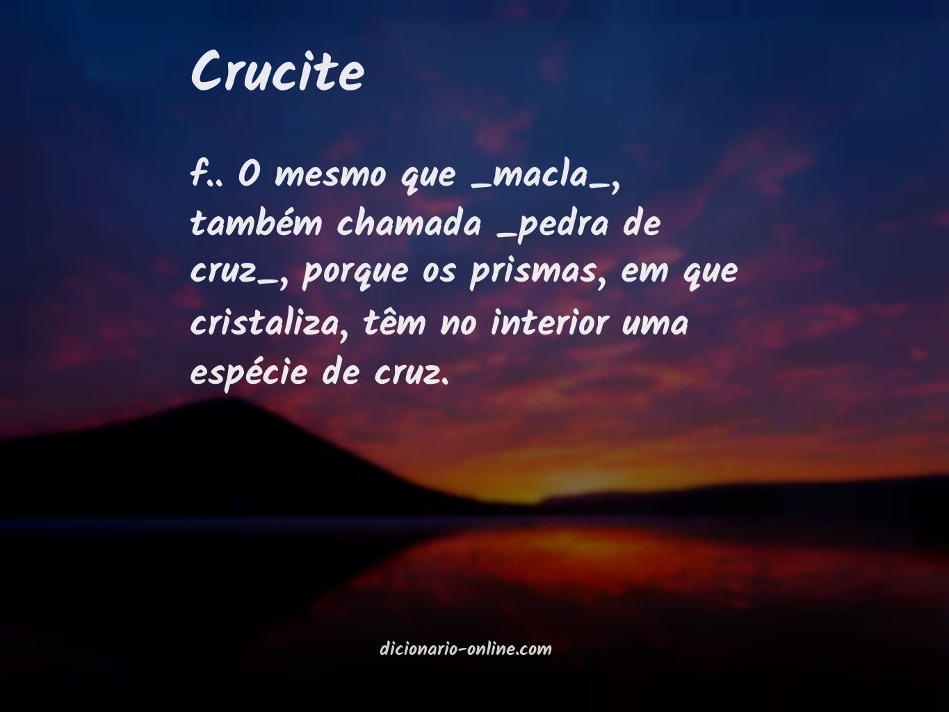 Significado de crucite