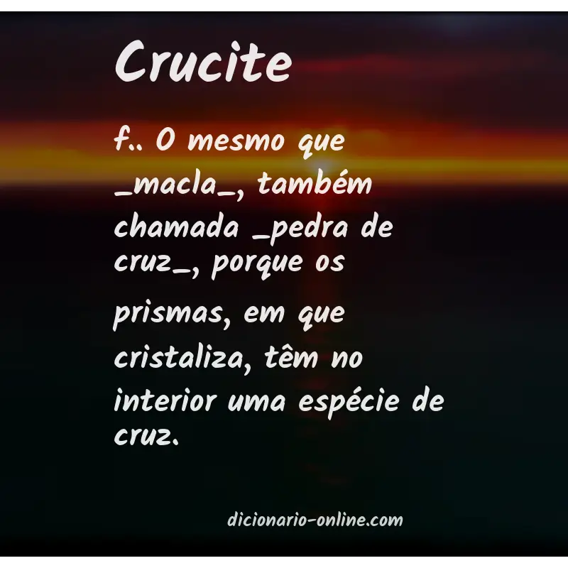 Significado de crucite