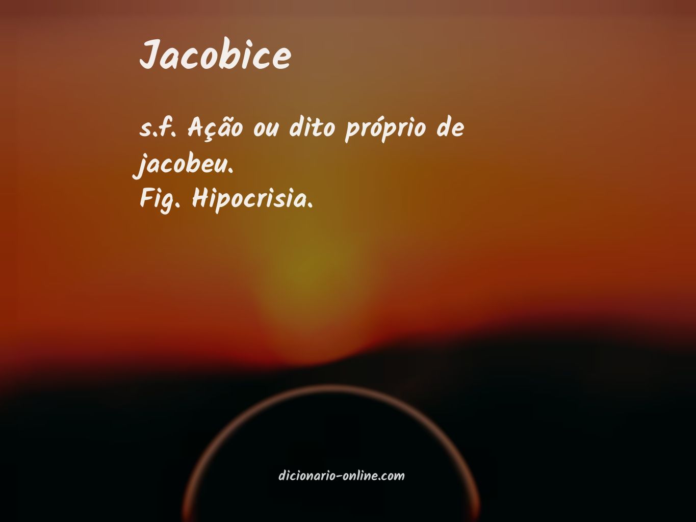 Significado de jacobice