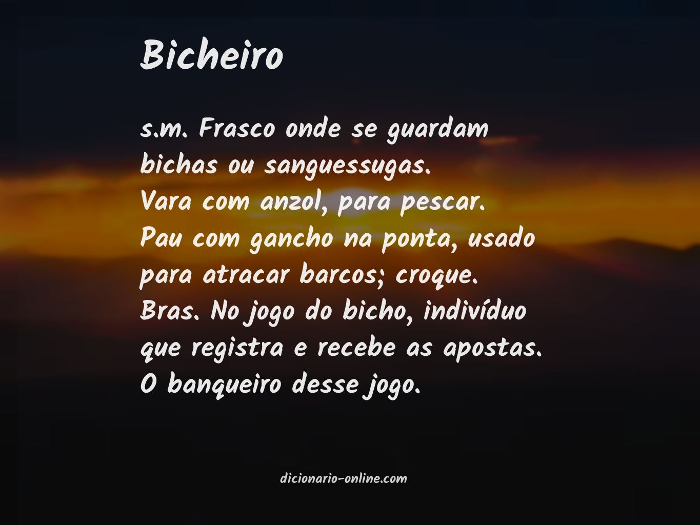 Significado de bicheiro