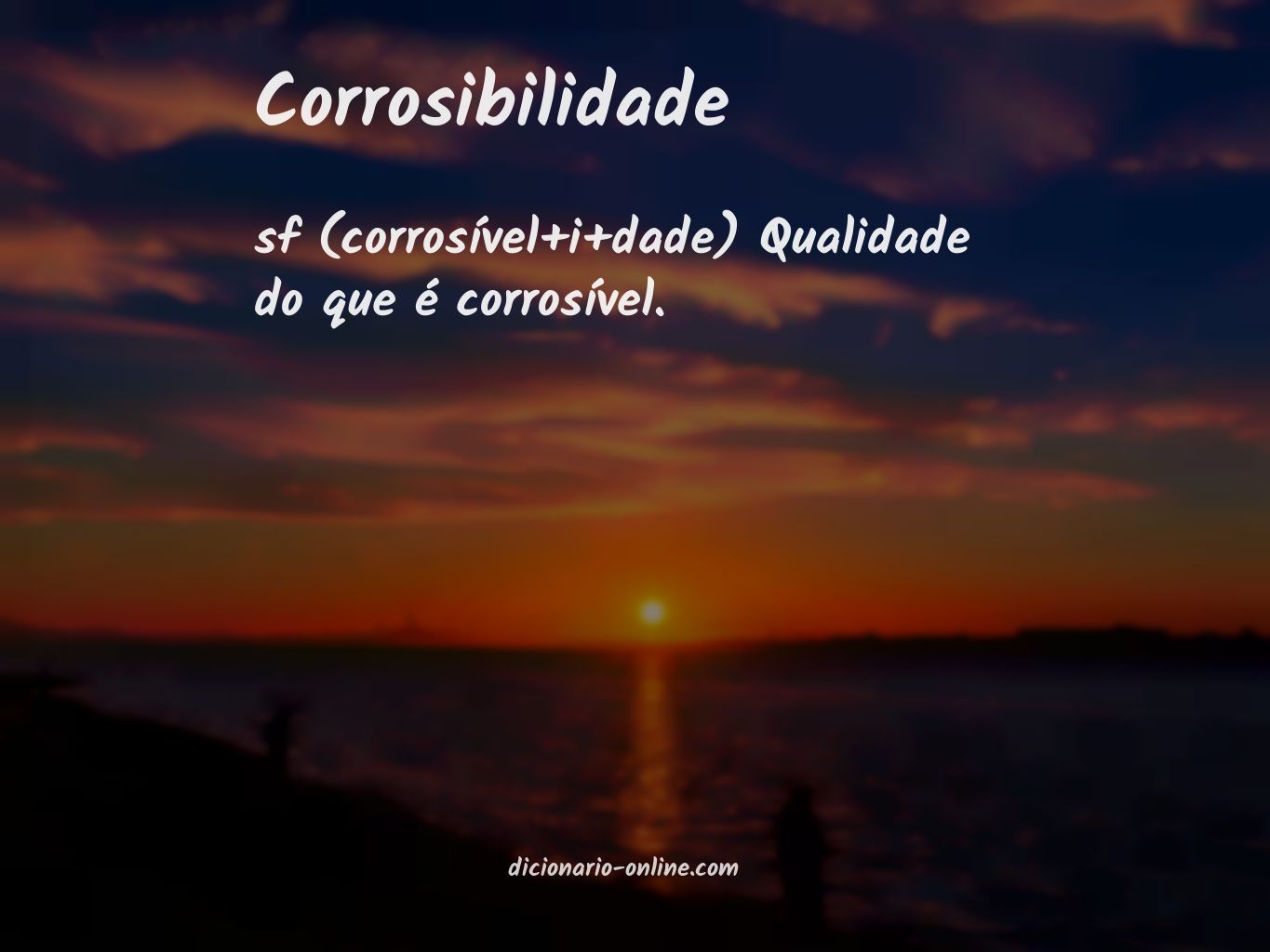 Significado de corrosibilidade