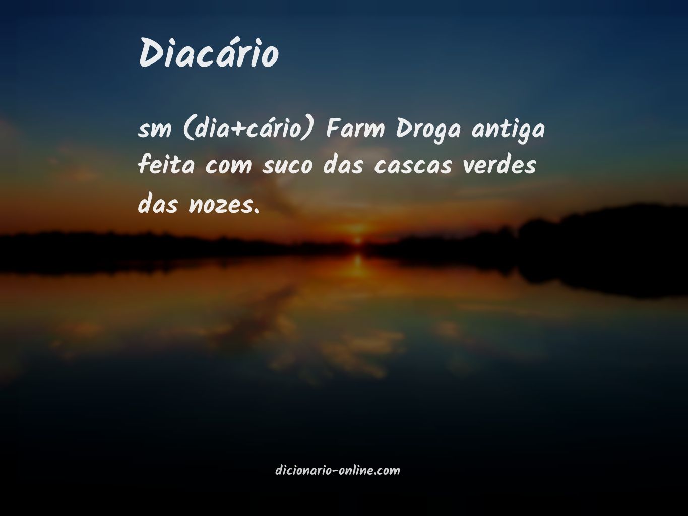 Significado de diacário