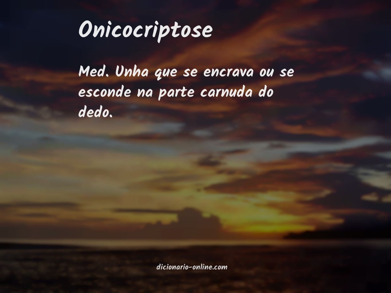 Significado de onicocriptose