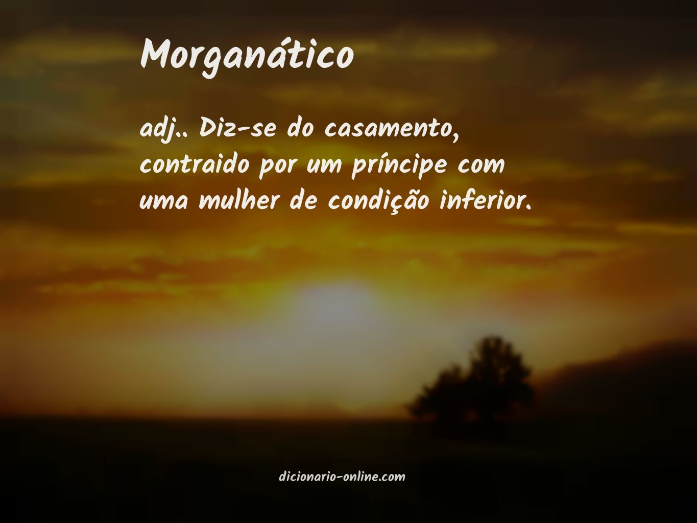 Significado de morganático