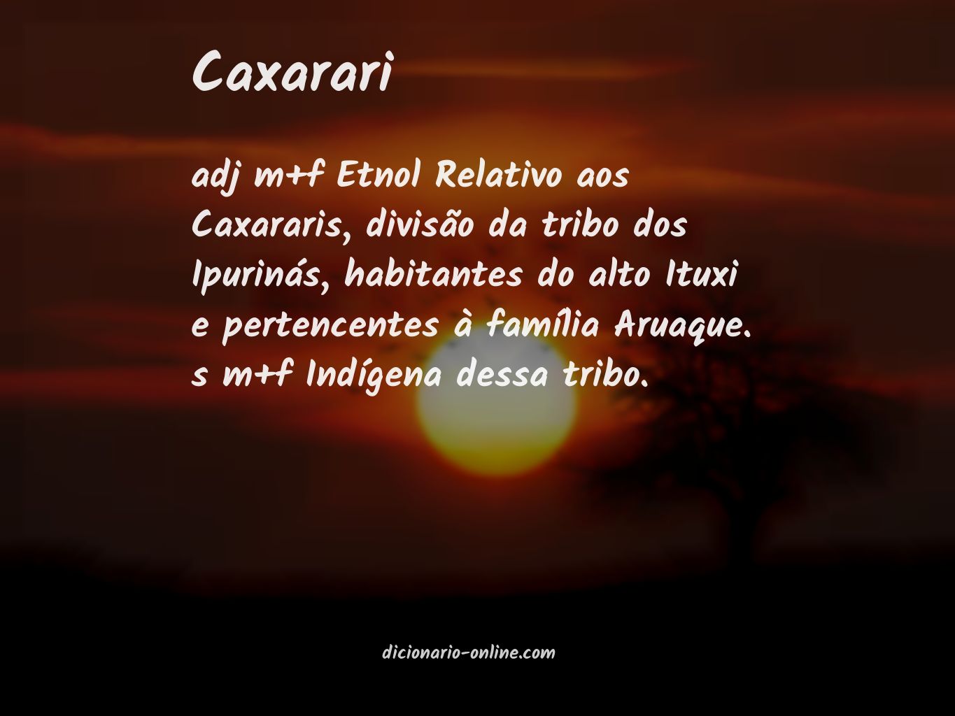 Significado de caxarari