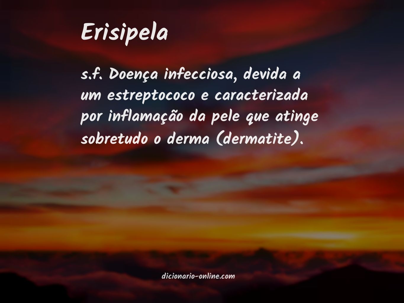 Significado de erisipela