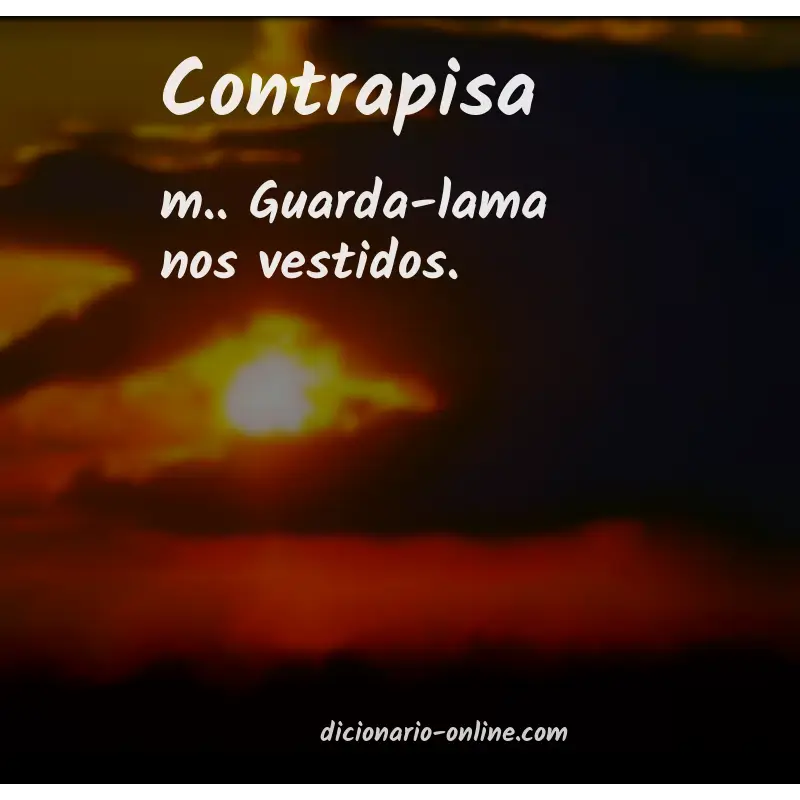 Significado de contrapisa