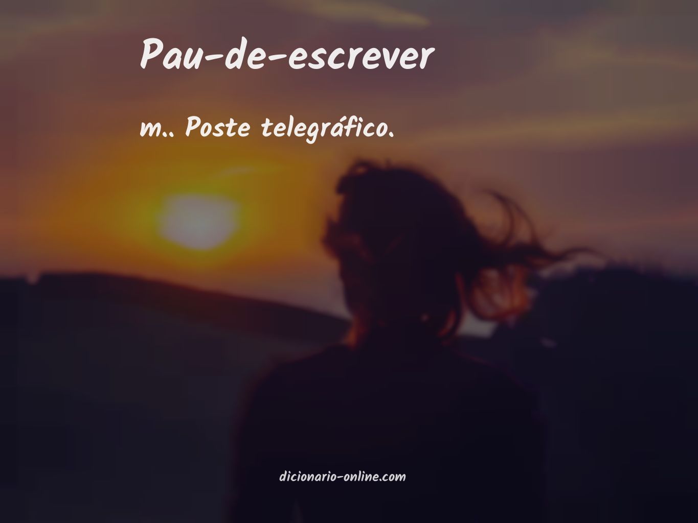 Significado de pau-de-escrever