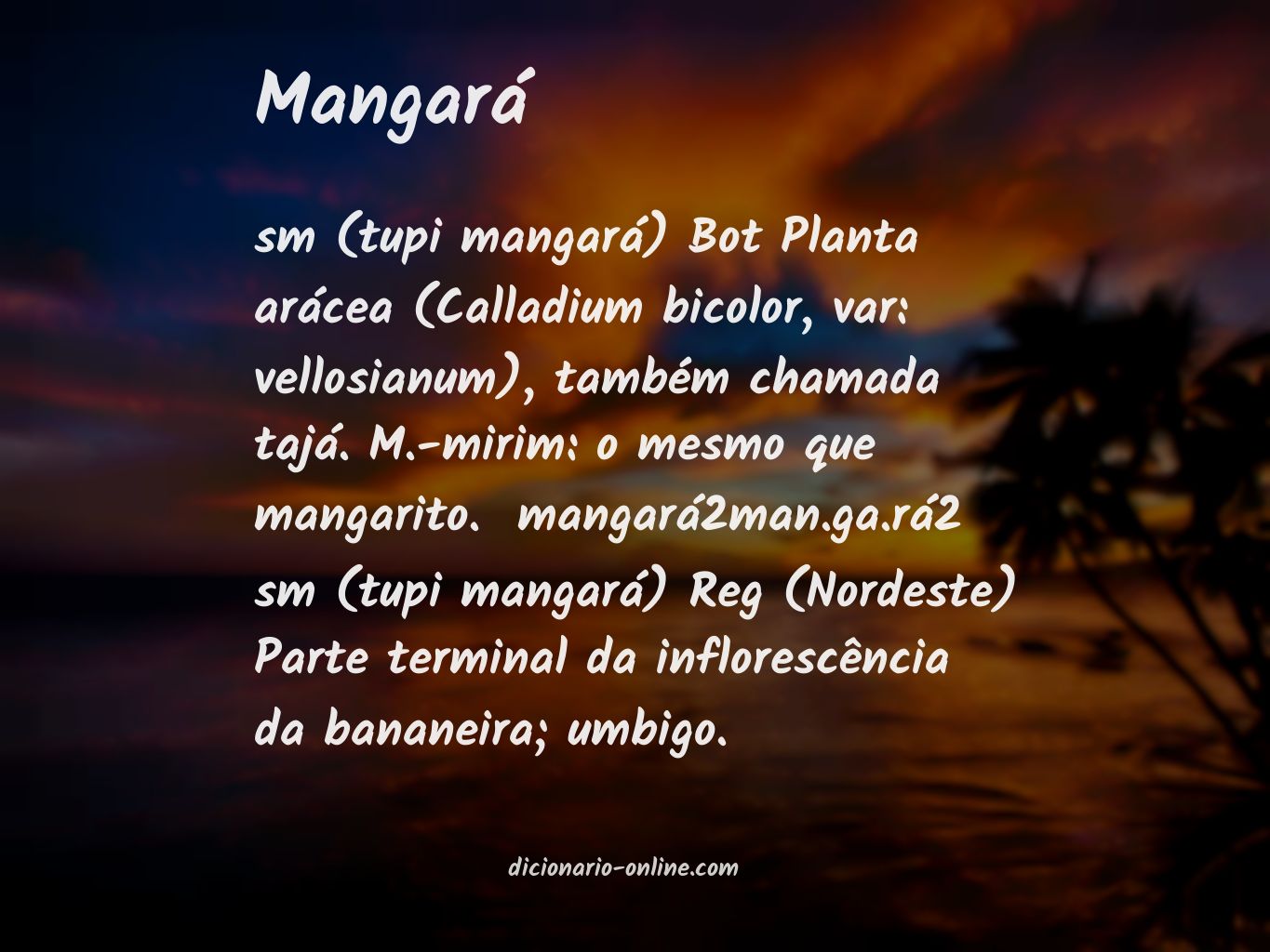 Significado de mangará