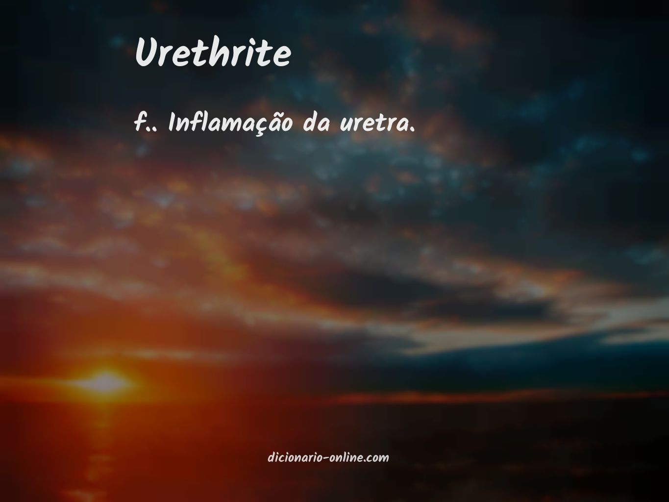 Significado de urethrite