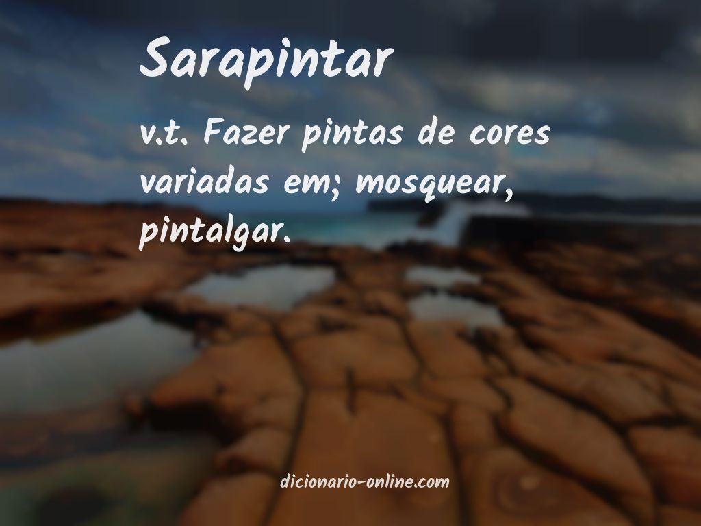 Significado de sarapintar