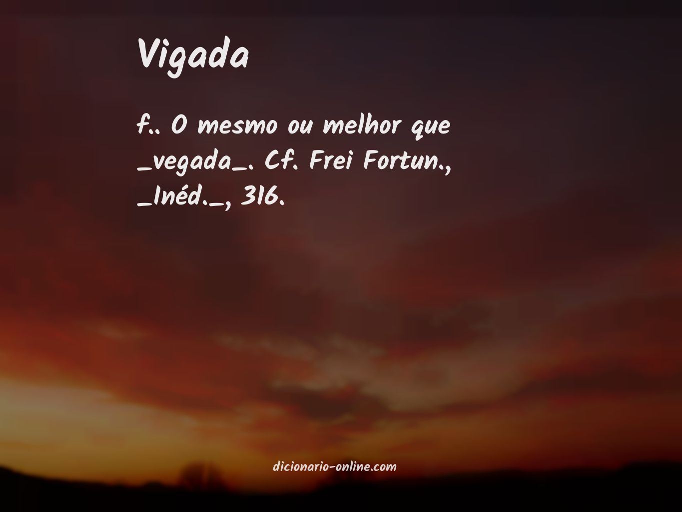 Significado de vigada