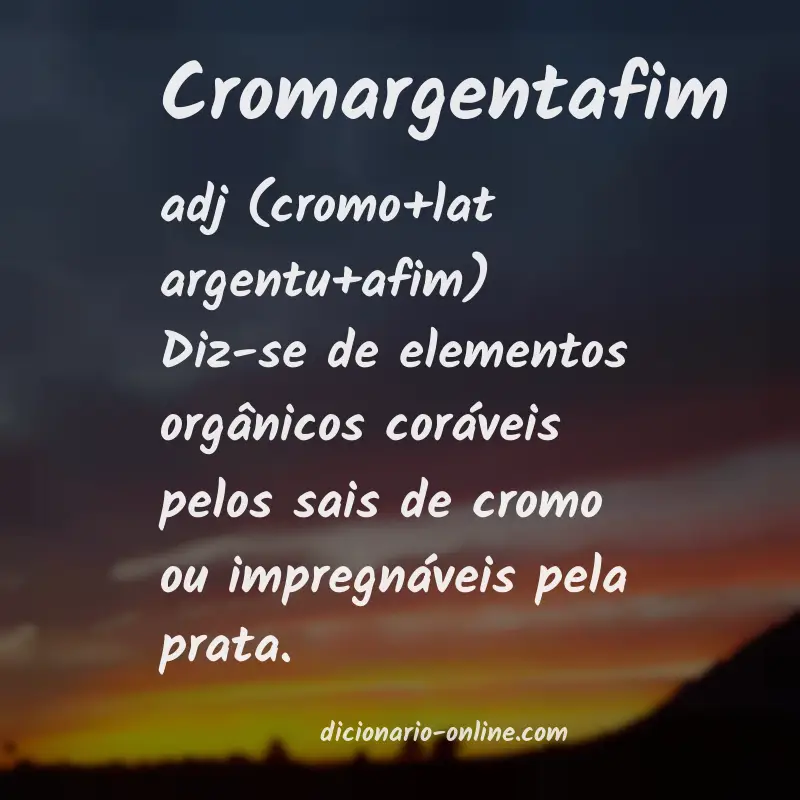 Significado de cromargentafim