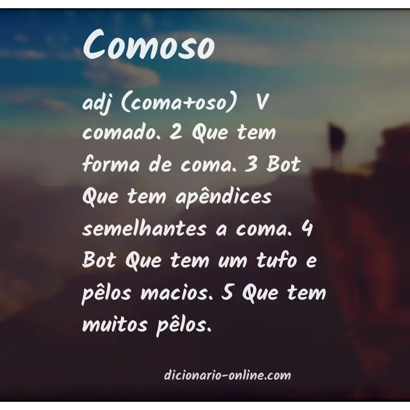 Significado de comoso