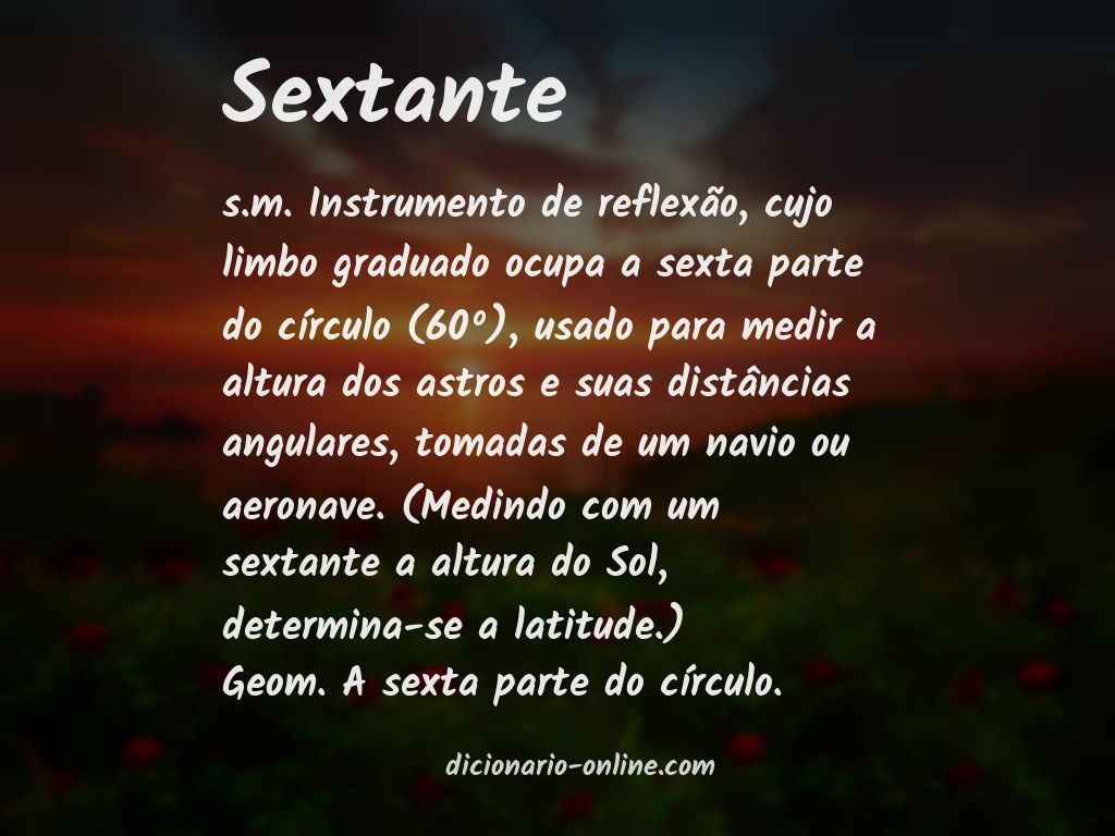 Significado de sextante