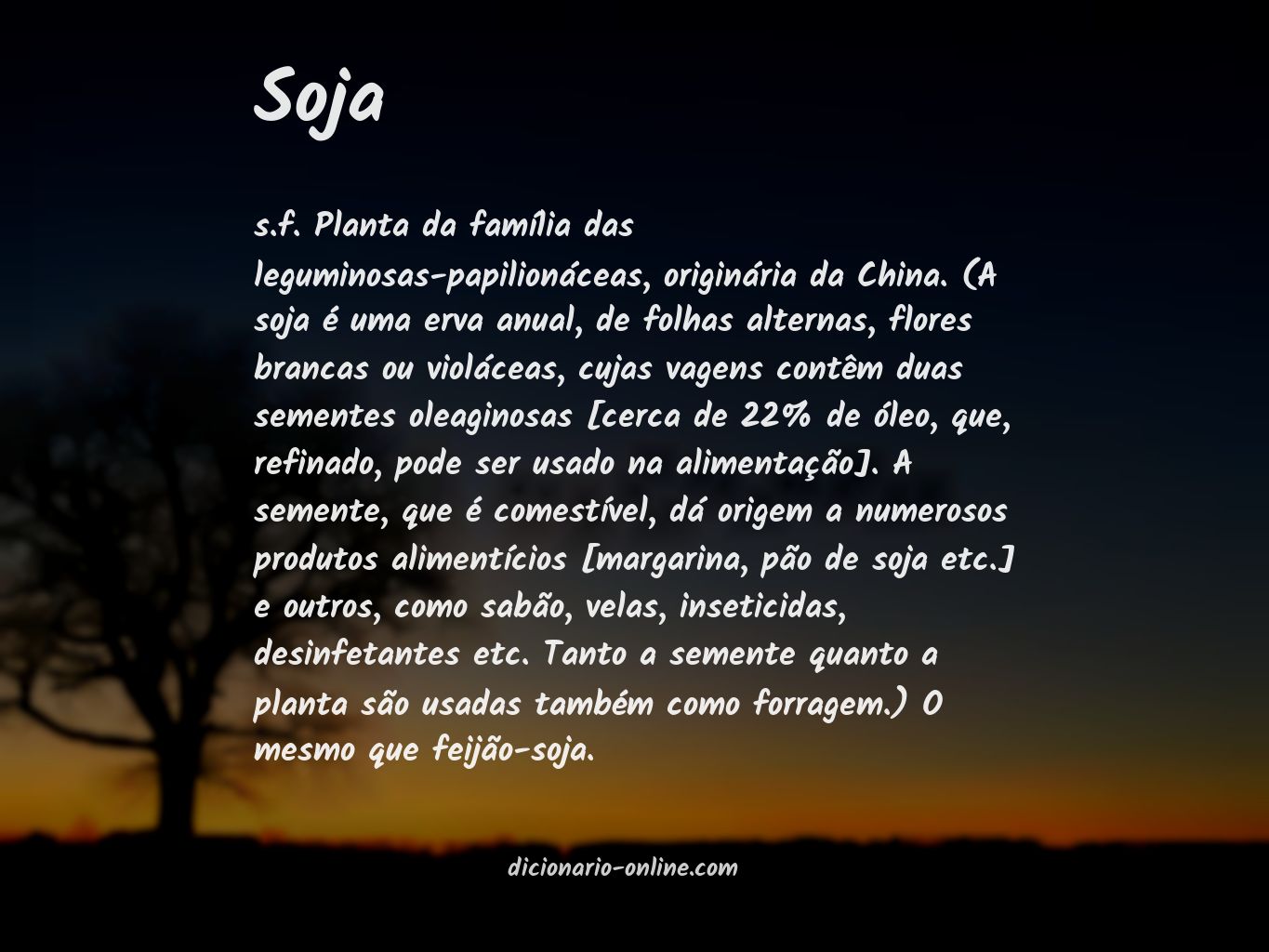 Significado de soja