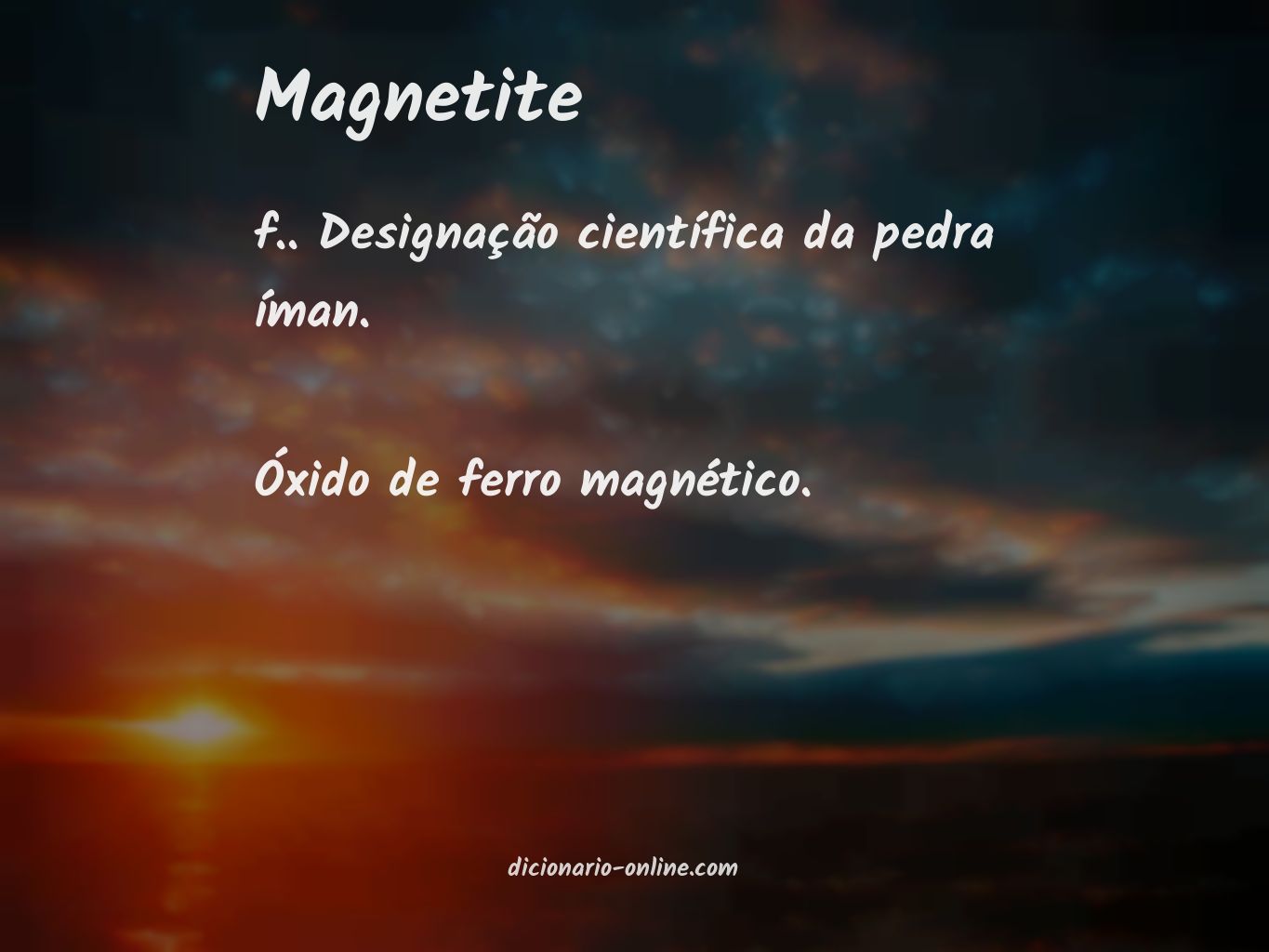 Significado de magnetite