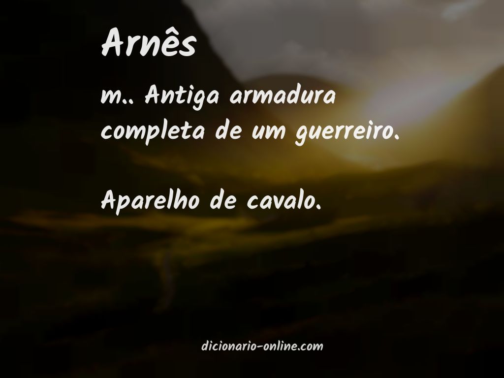 Significado de arnês