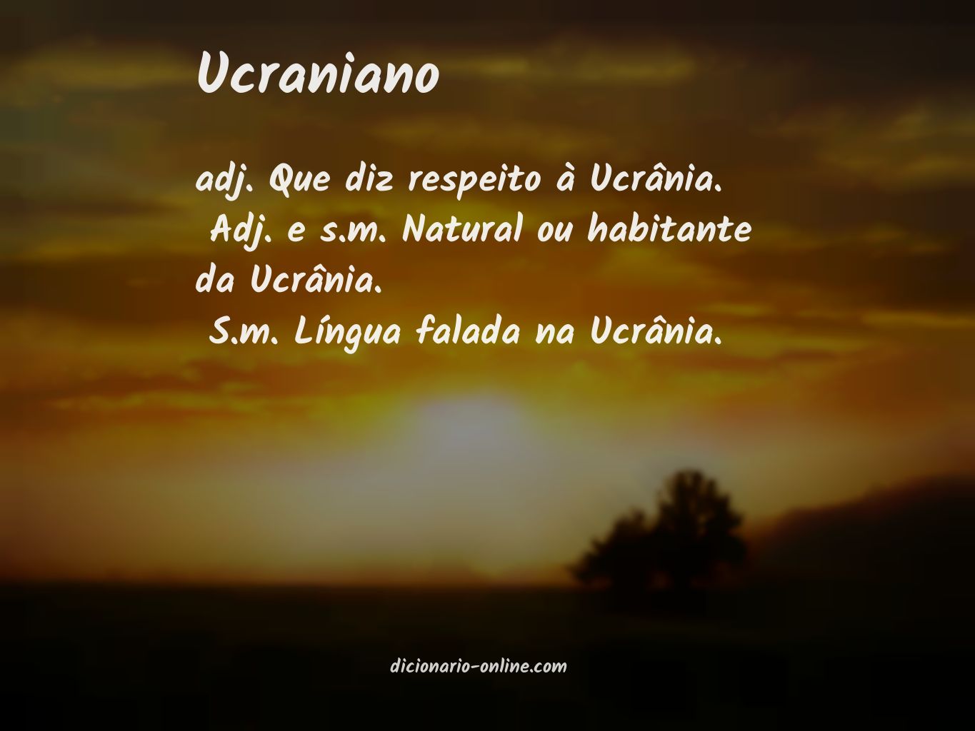 Significado de ucraniano