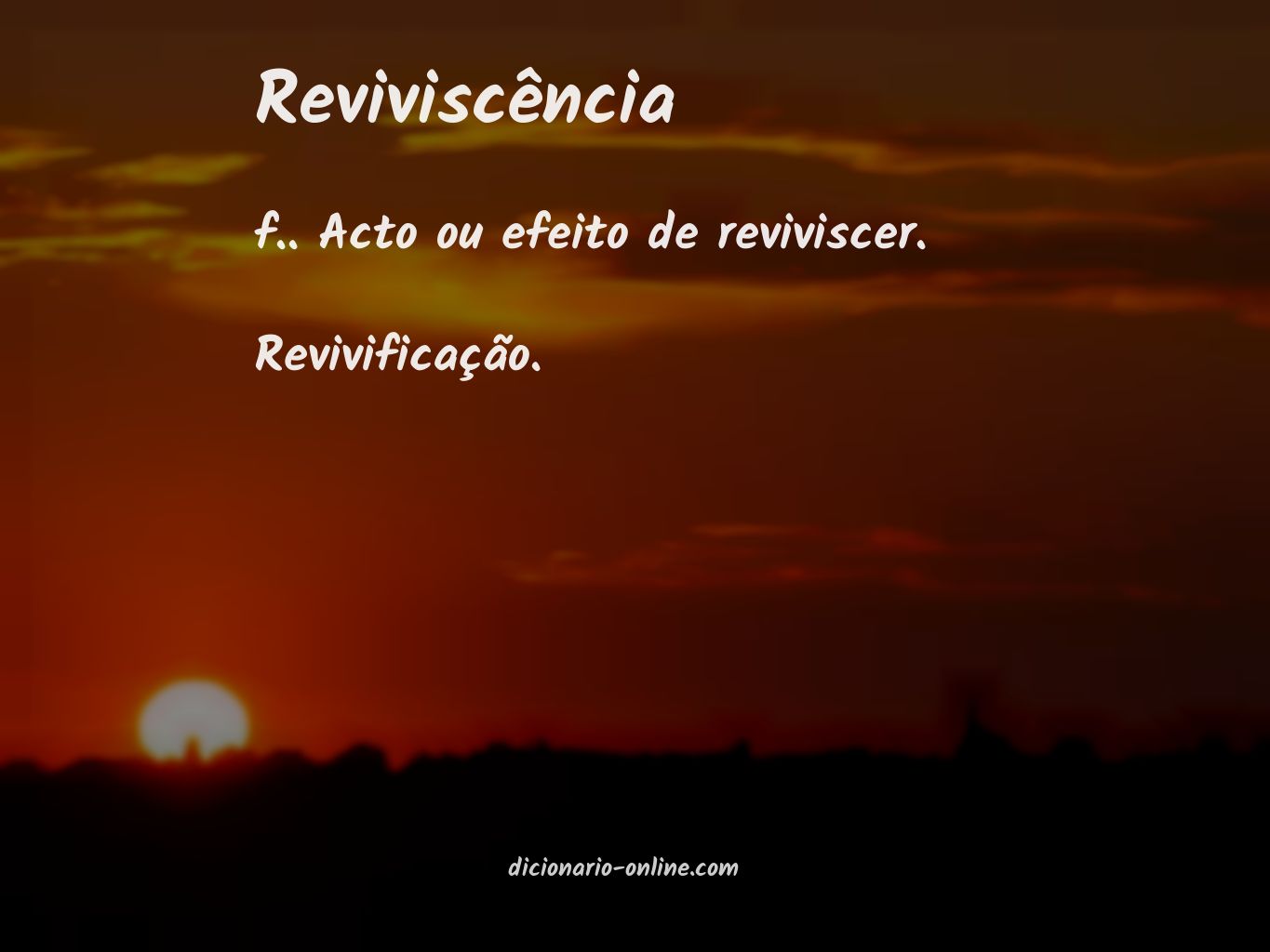 Significado de reviviscência