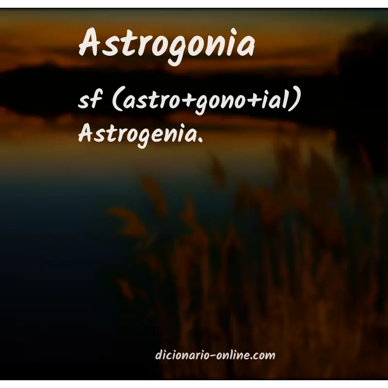 Significado de astrogonia