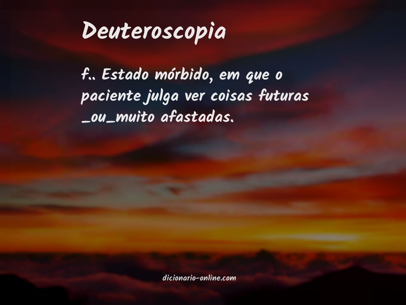 Significado de deuteroscopia