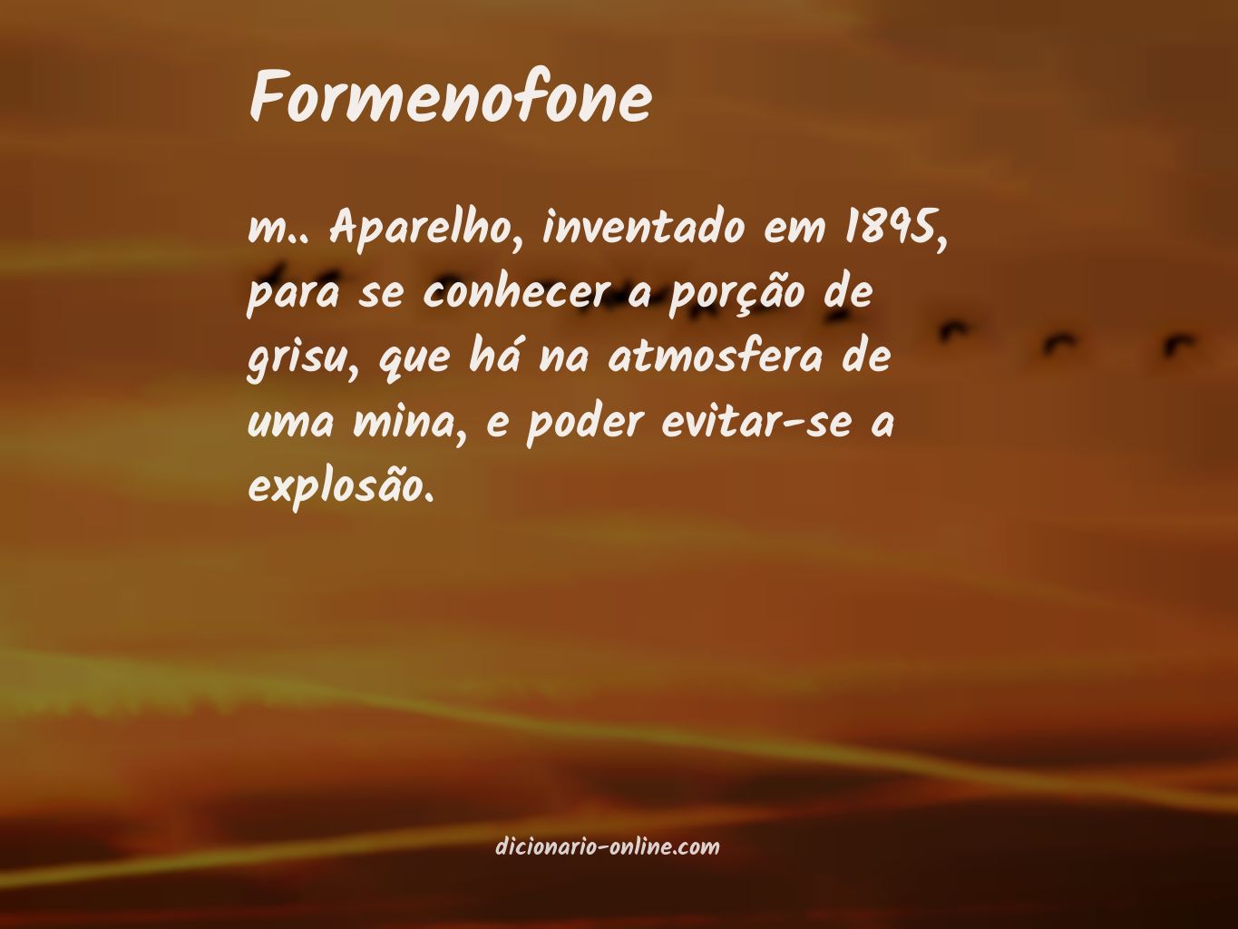 Significado de formenofone