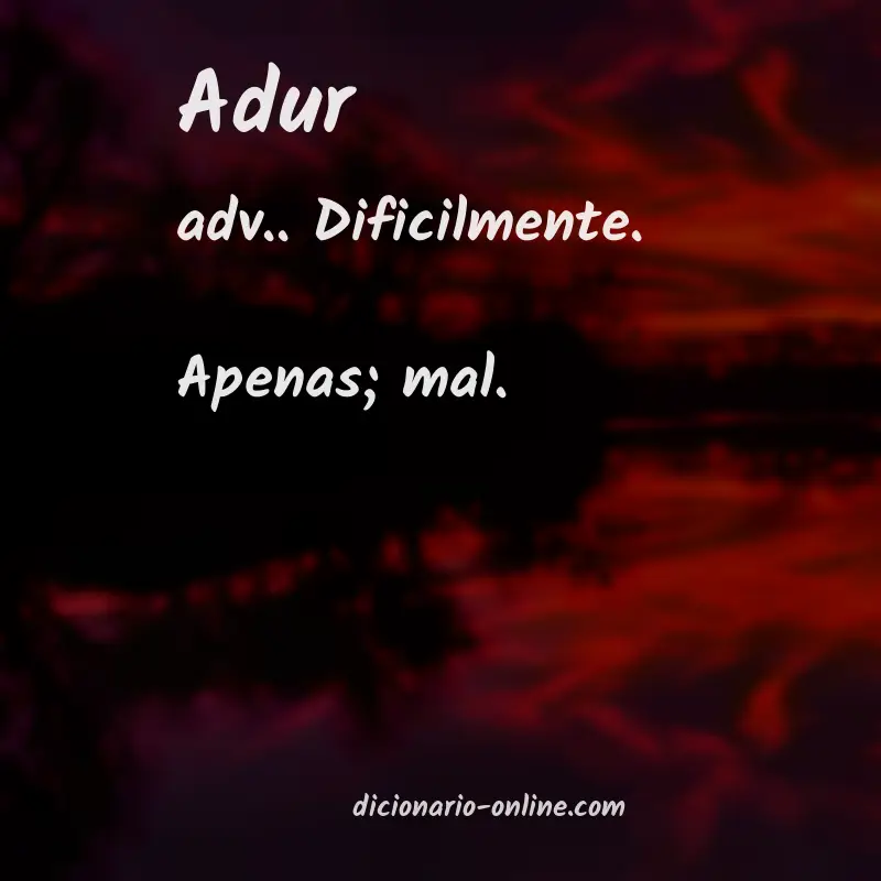 Significado de adur