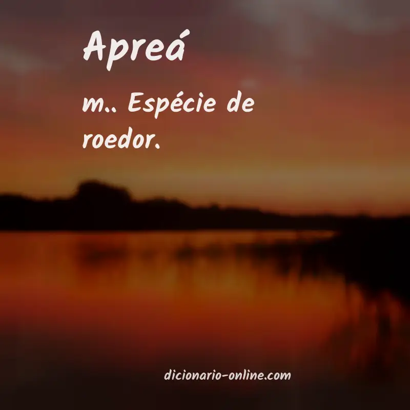 Significado de apreá
