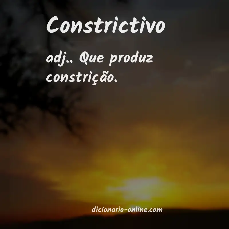 Significado de constrictivo