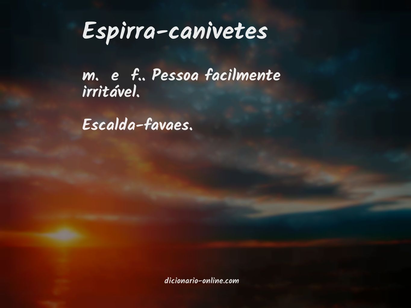 Significado de espirra-canivetes